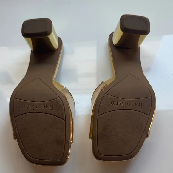 Franco Sarto Gold Dress Sandal - Picture 3 of 7